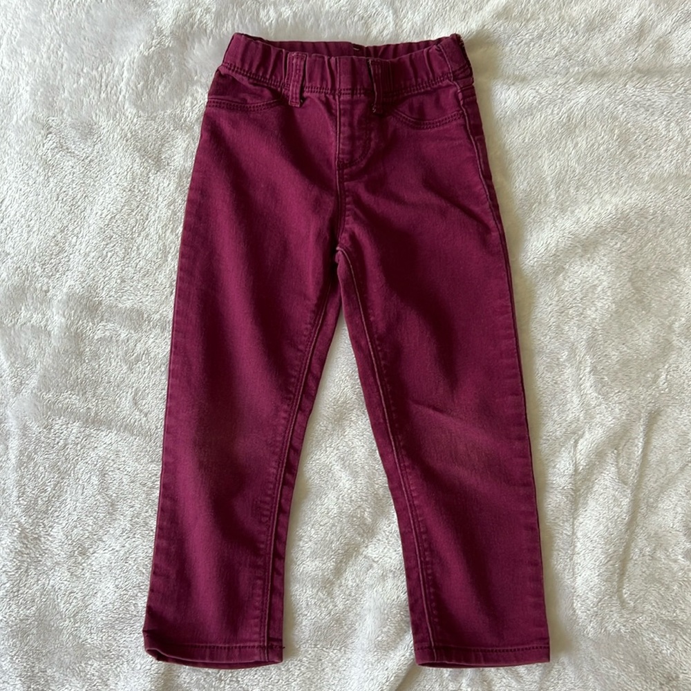 Jordache Burgundy Jeggings | Toddler Size 4T